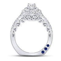 Load image into Gallery viewer, 14kt White Gold Womens Round Diamond Solitaire Bridal Wedding Engagement Ring 1.00 Cttw
