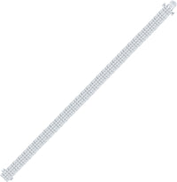 Load image into Gallery viewer, 14kt White Gold Mens Round Diamond Fashion Bracelet 9-1/2 Cttw
