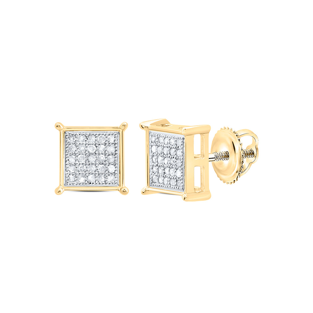 1/6CT-DIA P3 GIFT SQUARE EARRING