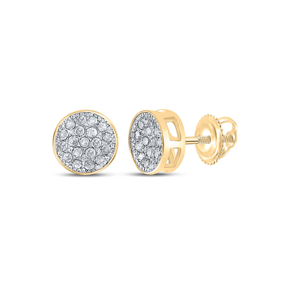 1/6CT-DIA P4 ROUND EARRING