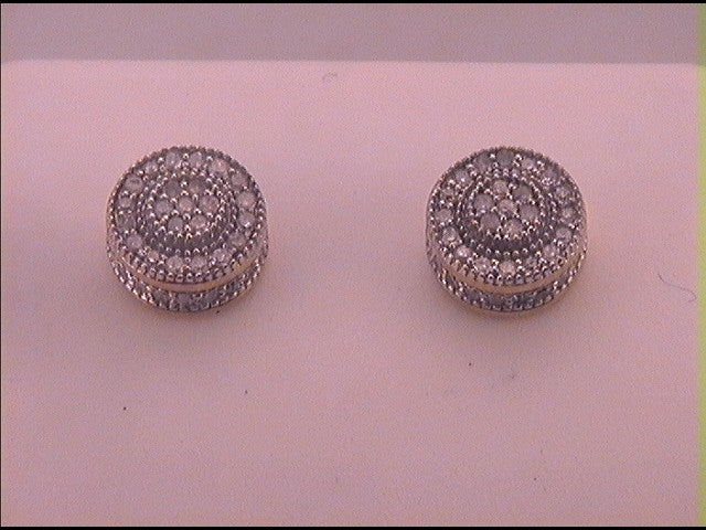 1/3CT-DIA P4 ROUND EARRING