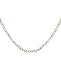 Load image into Gallery viewer, 10kt Yellow Gold Mens Round Diamond Solitaire Linked 22&quot;&quot; Necklace 10-1/2 Cttw
