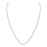 Load image into Gallery viewer, 10kt Yellow Gold Mens Round Diamond Solitaire Linked 24&quot;&quot; Necklace 11.00 Cttw
