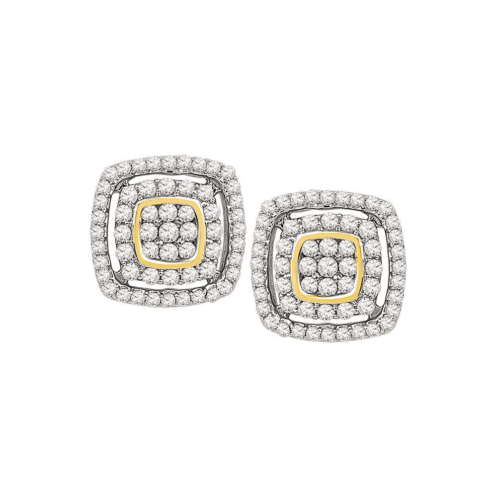 1/2CTW-DIA FASHION EARRINGS