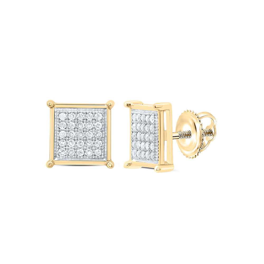 1/6CT-DIA MICRO-PAVE EARRINGS