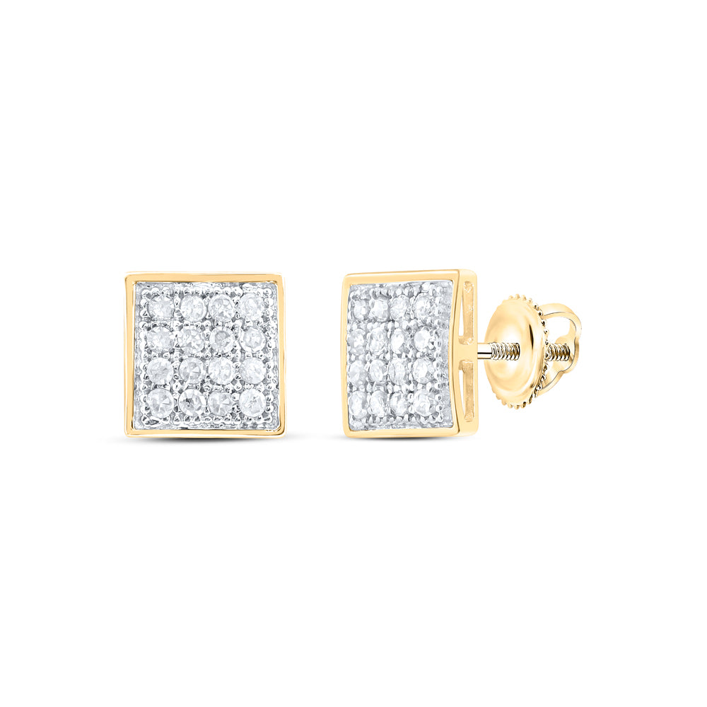 1/10CT-DIA MICRO-PAVE EARRINGS