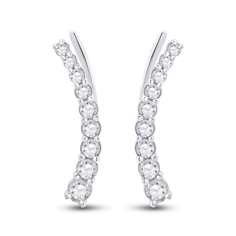 1/2CT-DIA HOOP EARRING