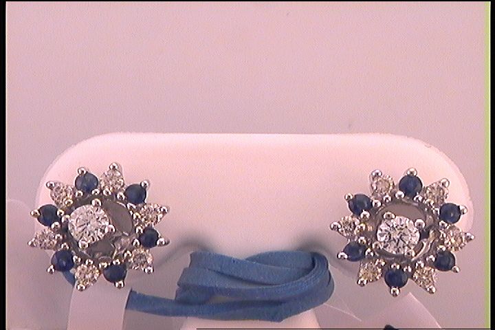 3/8CTW-DIA SEMI-MOUNT EARRING