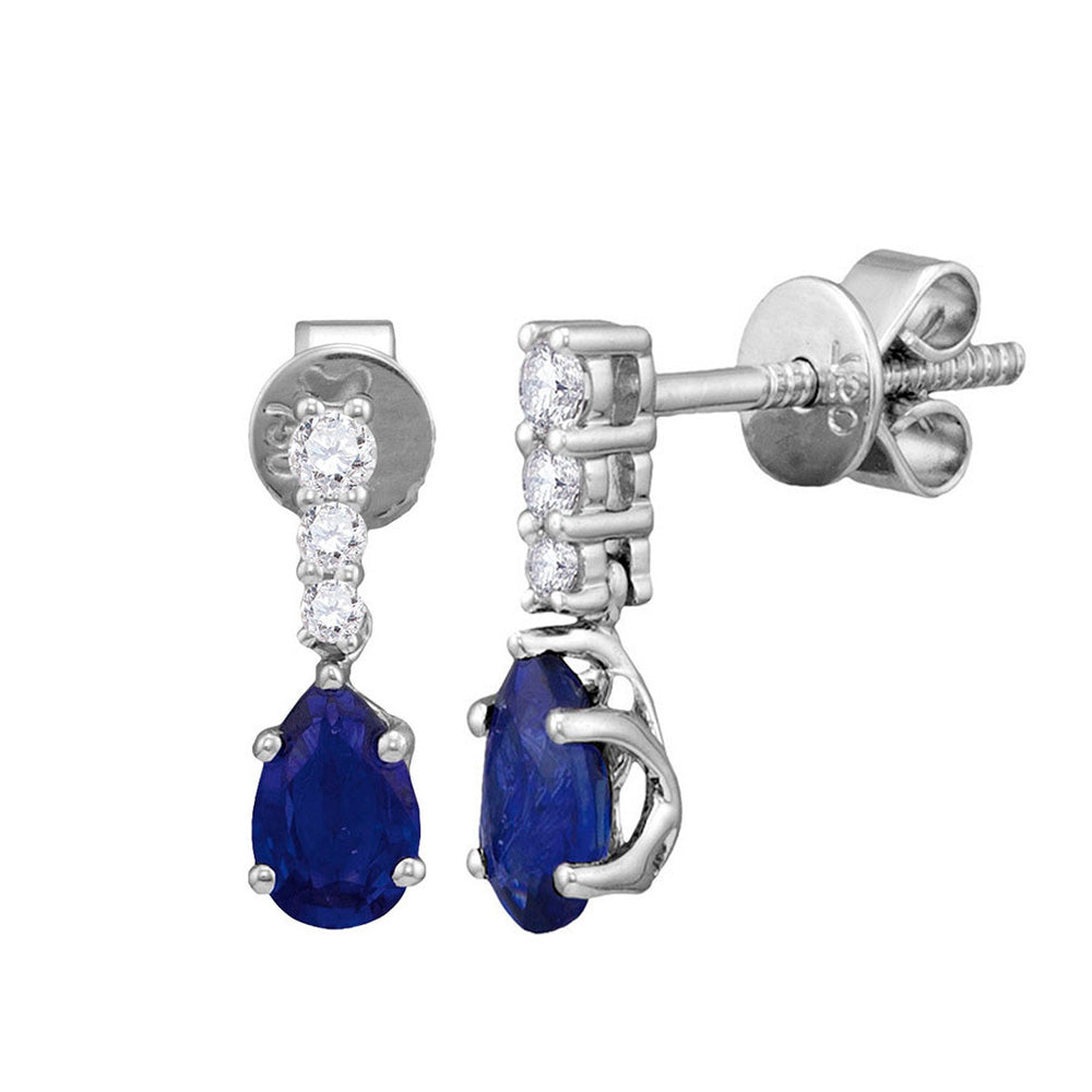 1/8CTW-DIA 1 CT-SAPP EARRING