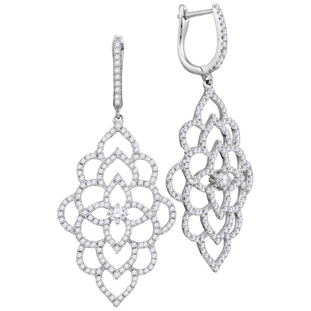 1/6CTW-DIA 1 3/8CT-SCUT EARRINGS