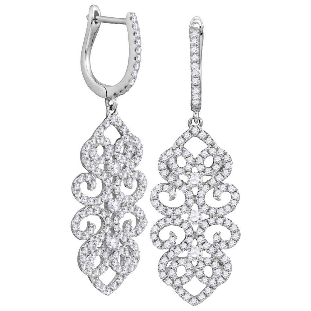 1/4CTW-DIA 1 1/5CT-SCUT EARRINGS
