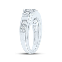 Load image into Gallery viewer, 1 1/3CT-DIA 3/8-CPR 2*1/5SPR BRIDAL SET
