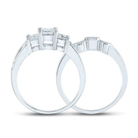 Load image into Gallery viewer, 1 1/3CT-DIA 3/8-CPR 2*1/5SPR BRIDAL SET
