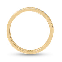 Load image into Gallery viewer, 14kt Yellow Gold Womens Machine Set Round Diamond Eternity Wedding Band 1.00 Cttw
