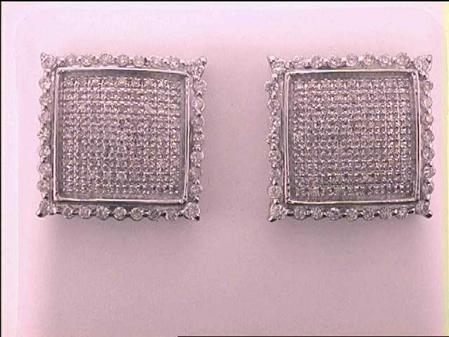 1  CT-DIA MICRO-PAVE MENS EARRING