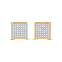 Load image into Gallery viewer, 1/3CT-DIA MICRO-PAVE EARRINGS

