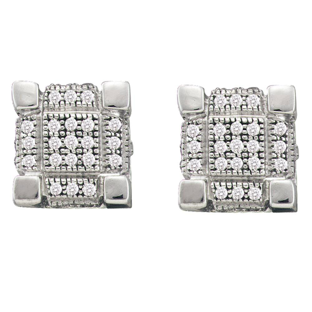 1/4CTW-DIA MICRO-PAVE EARRINGS