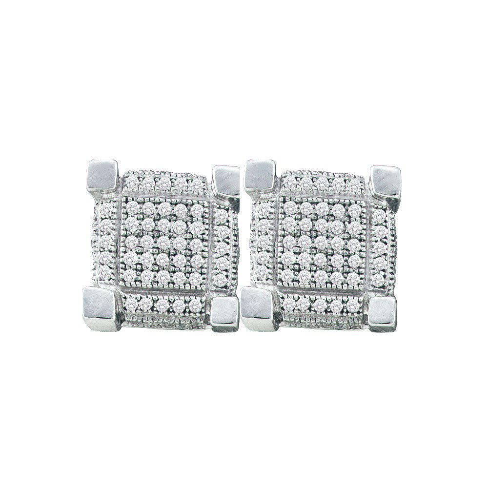 3/4CT-DIA MICRO-PAVE EARRINGS