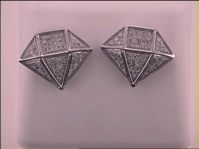 1/3CT-DIA MICRO-PAVE MENS EARRING