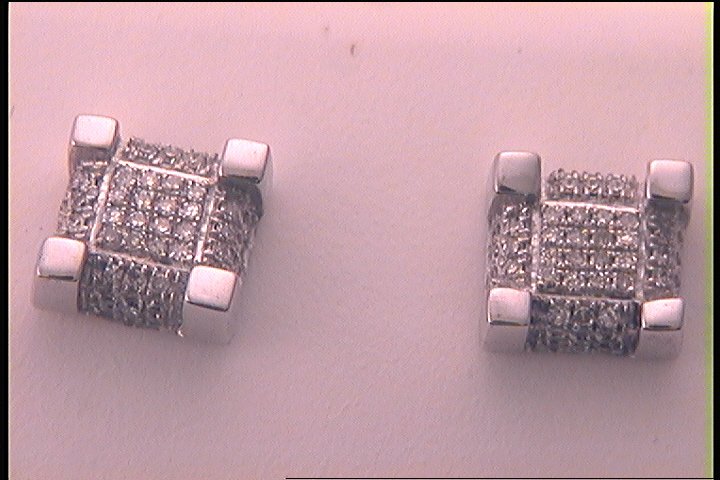 1/4CT-DIA MICR-PAVE EARRINGS