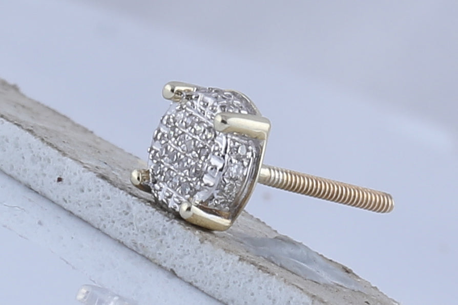 1/10CT-DIA CN MICRO-PAVE MENS EARING