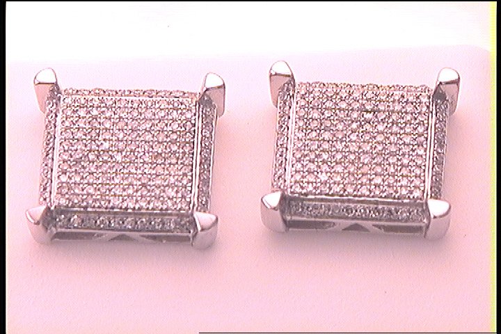 1/2CT-DIA MICRO-PAVE EARRINGS