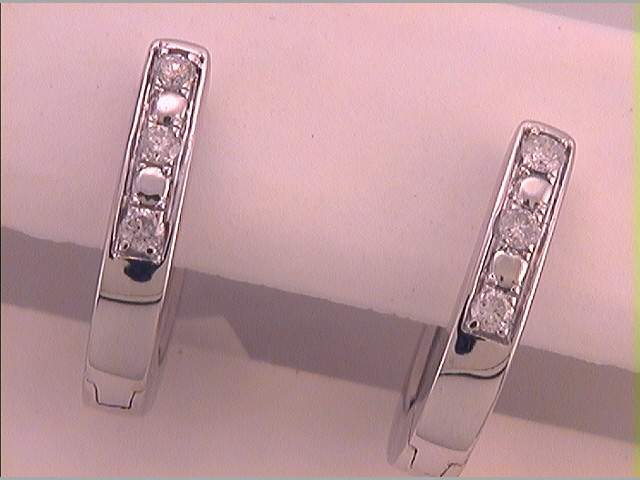 1/6CTW-DIA CN FASHION HIGH HOOPS EARRING