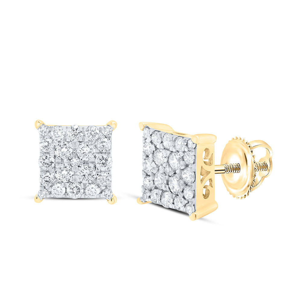 3/4CT-DIA CINDY SQUARE EARRING