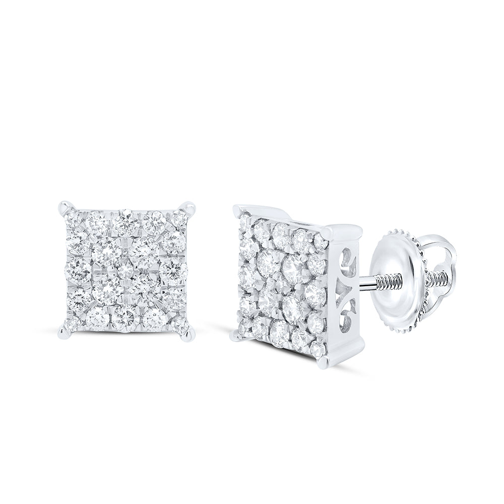 3/4CT-DIA CINDY SQUARE EARRING