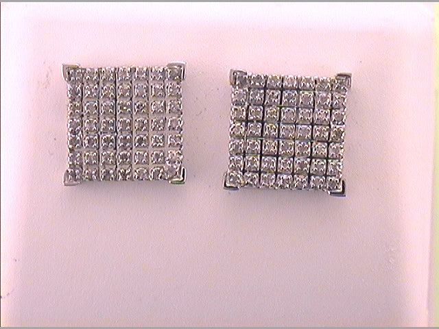 1/3CT-DIA MICRO-PAVE EARRING