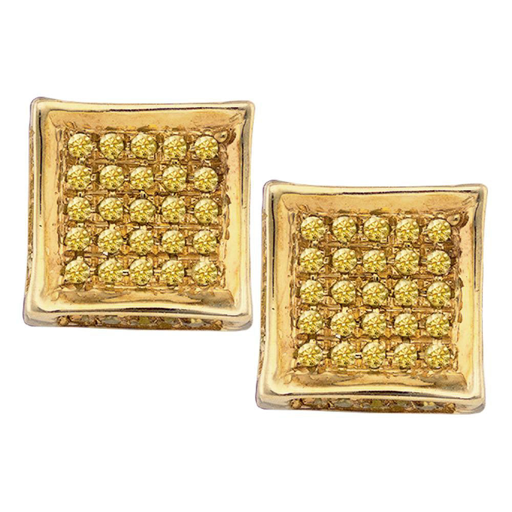 1/8CTW-DIA MICRO-PAVE EARRINGS