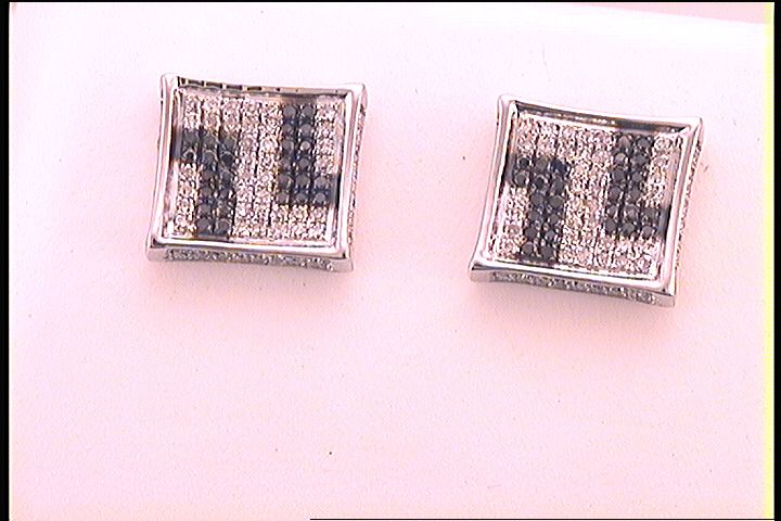 1/3CT-DIA MICRO-PAVE MENS EARRINGS