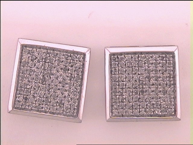 1/2CT-DIA MICRO-PAVE EARRINGS