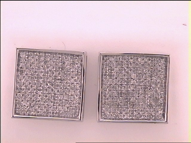 3/4CT-DIA MICRO-PAVE EARRINGS