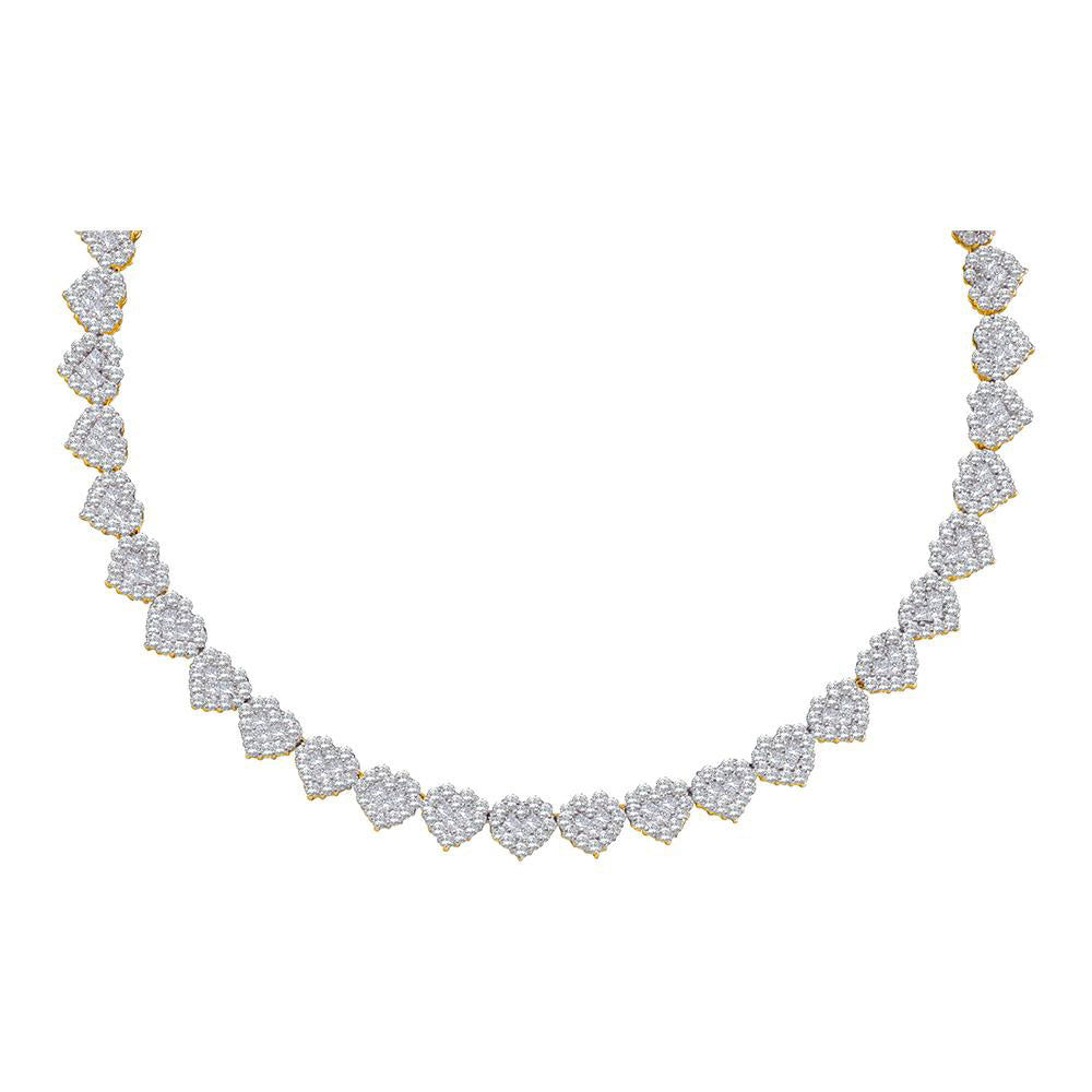 6  1/2CT-DIA FLOWER NECLACE