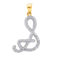 Load image into Gallery viewer, 1/5CTW-DIA P3 GIFT INITIAL-S&quot; PENDANT&quot;
