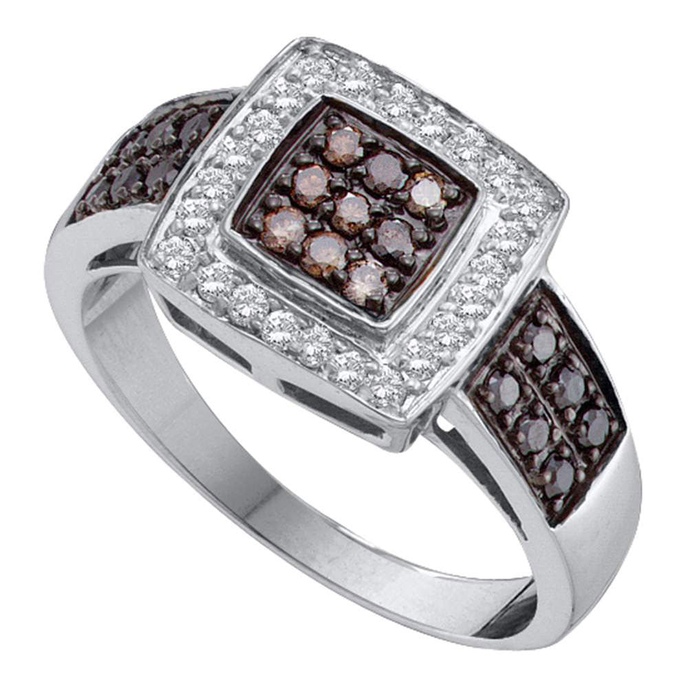 1/2CT-DIA BROWN RING