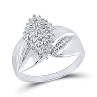 Load image into Gallery viewer, 1/8CT-DIA CLUSTER RING
