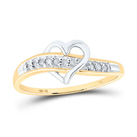Load image into Gallery viewer, 1/20CT-DIA HEART RING-S8
