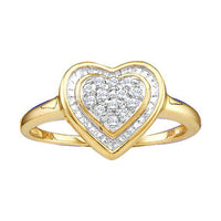 Load image into Gallery viewer, 1/10CTW-DIA HEART RING
