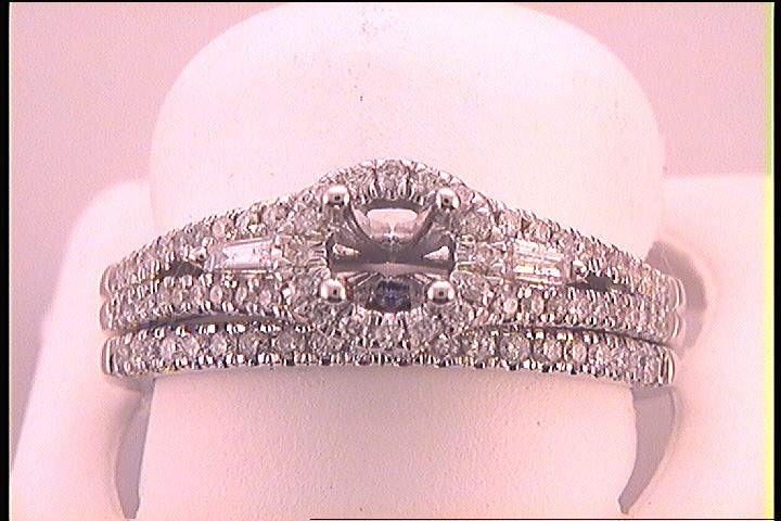 1/2CT-DIA SEMI-MOUNT BRIDAL SET