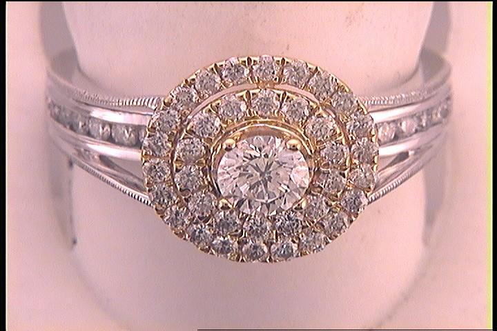 1 Cttw-DIA 1/3CT-CRD BRIDAL RING