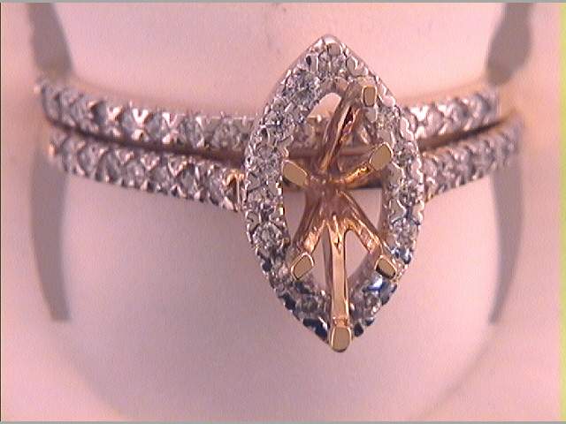 1/2CTW-DIA SEMI-MOUNT BRIDAL SET