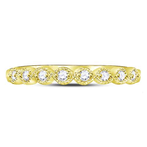 1/10CT-DIA STACKABLE  BAND SIZE 9