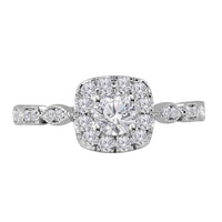 Load image into Gallery viewer, 14kt Two-tone Gold Womens Round Diamond Solitaire Bridal Wedding Engagement Ring 3/4 Cttw (Certified)
