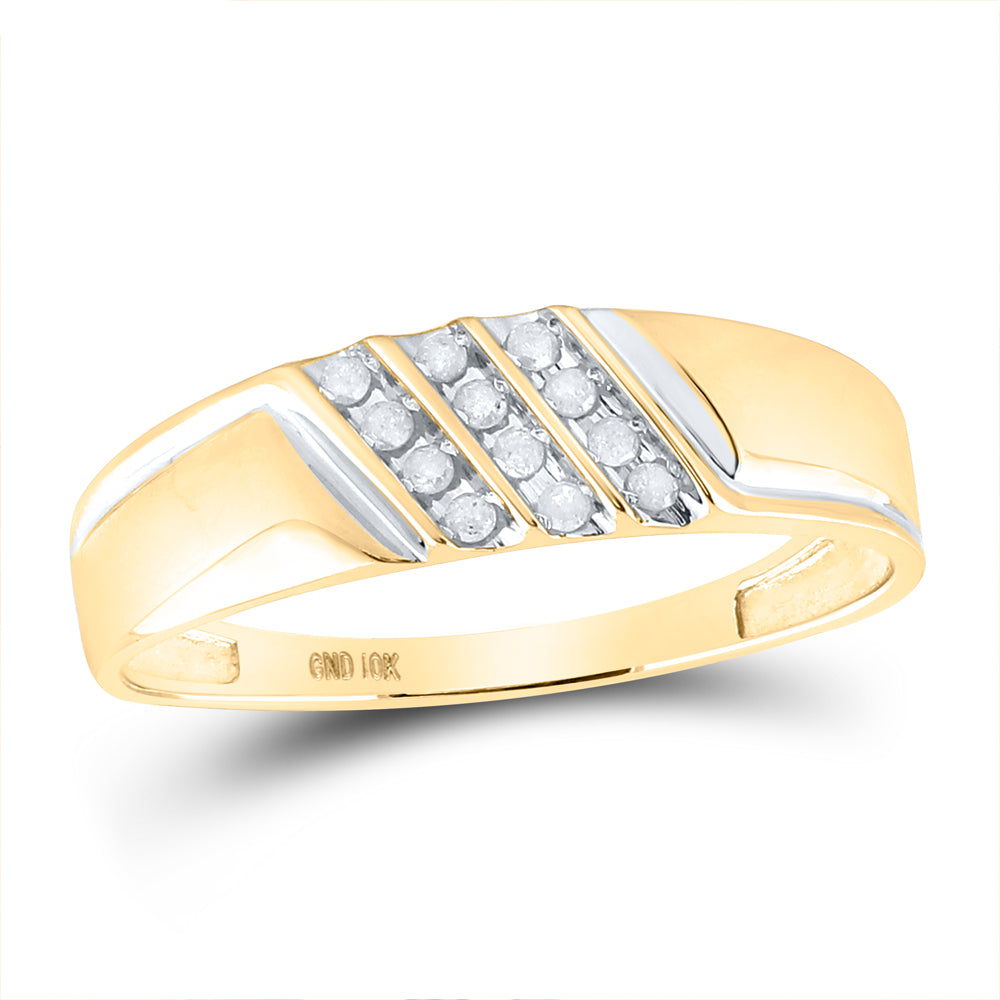 1/8CT-DIA FASHION MENS BAND S-8