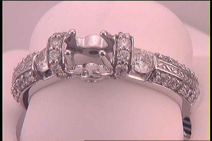 3/4CT-DIA SEMI-MOUNT BRIDAL RING
