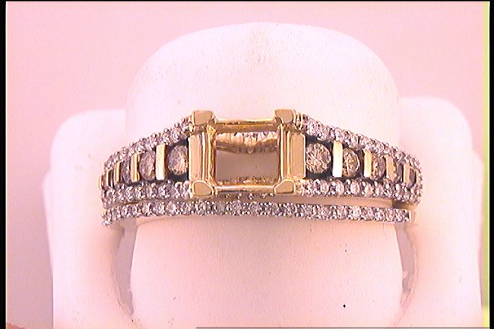 3/4CT-DIA BROWN SEMI-MOUNT BRIDAL SET