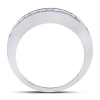 Load image into Gallery viewer, 14kt White Gold Womens Round Diamond Wedding Channel Set Band 1/4 Cttw Size 6
