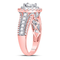 Load image into Gallery viewer, 14kt Rose Gold Womens Round Diamond Solitaire Bridal Wedding Engagement Ring 1-1/4 Cttw (Certified)
